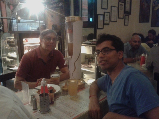 Dad and I chilling at Leopold Cafe